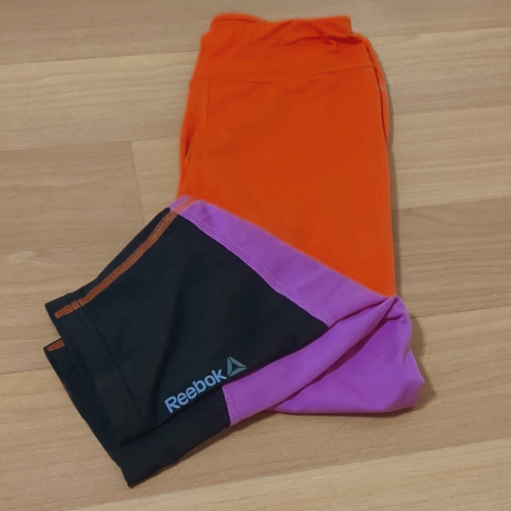 Retro reebok work out capris